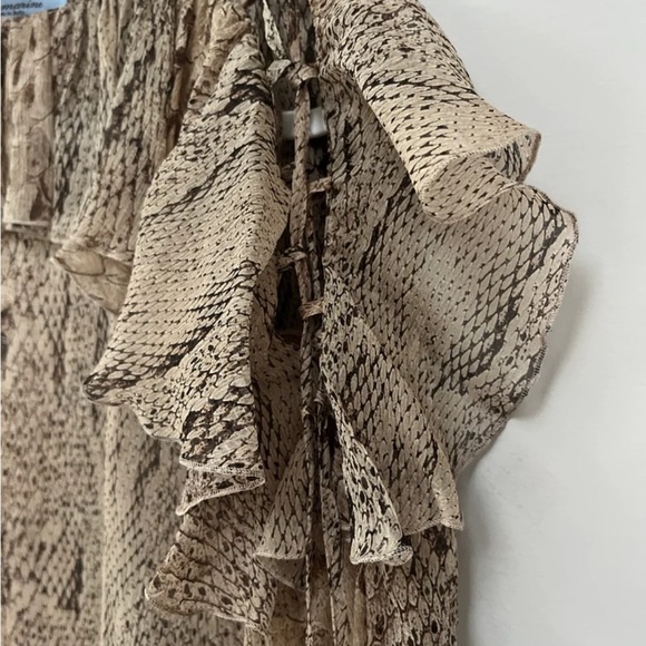 Blumarine Snakeskin Print Blouse Size 2 - Picture 4 of 5